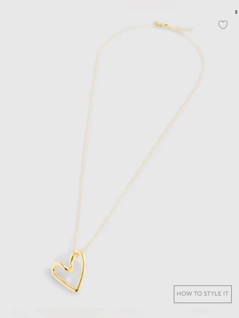 NWT Madewell Looped Heart Pendant Necklace - Picture 2 of 5